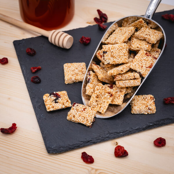Παστέλι Κρανμπέρι Μπουκιές ( Sesame Snack Bites with Cranberries) - Image 2